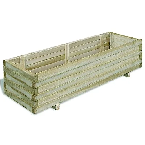 vidaXL Holz Hochbeet Pflanzkasten Blumenkasten Blumenkübel Pflanzkübel Garten – Bild 7
