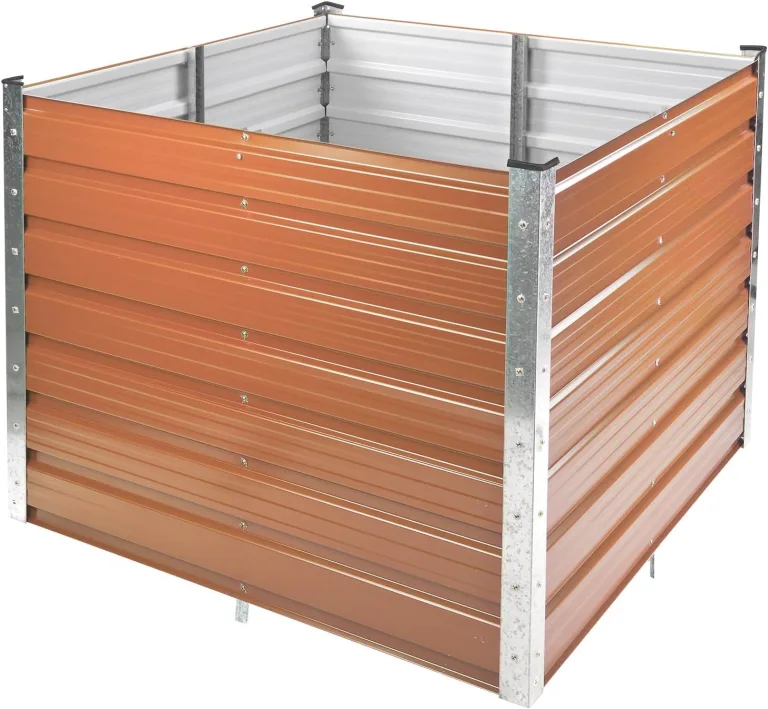 DEMA Metall Hochbeet Rosendaal 99x99x80 cm - Gartenbeet, Gemüsebeet, Pflanzbeet - Langlebig, Verzinkt, Wetterfest - Für Garten, Balkon, Terrasse – Bild 1