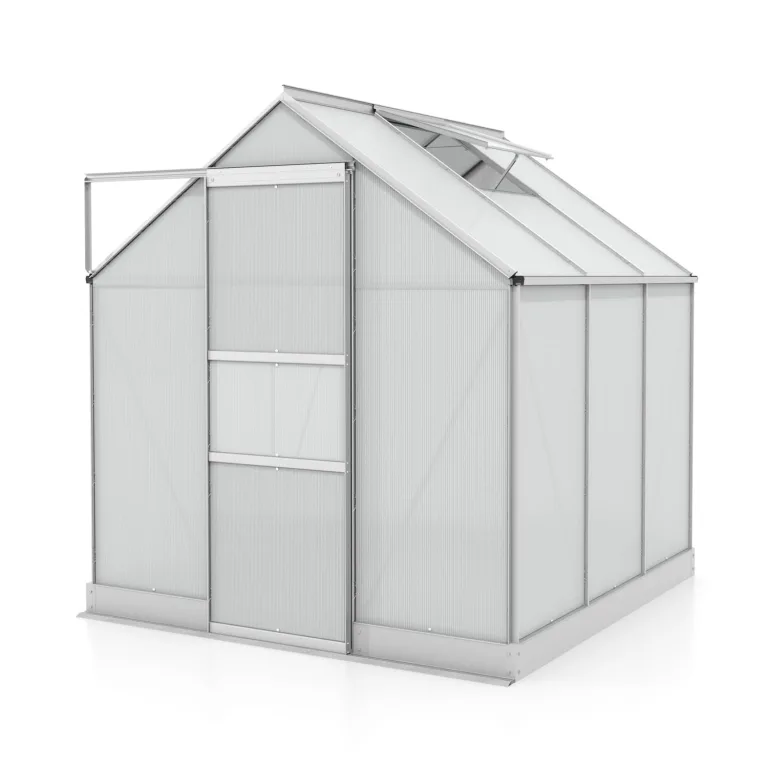 Gewächshaus Vitavia Apollo 3800 Alu silber 6mm HKP 3,8m² – Bild 4