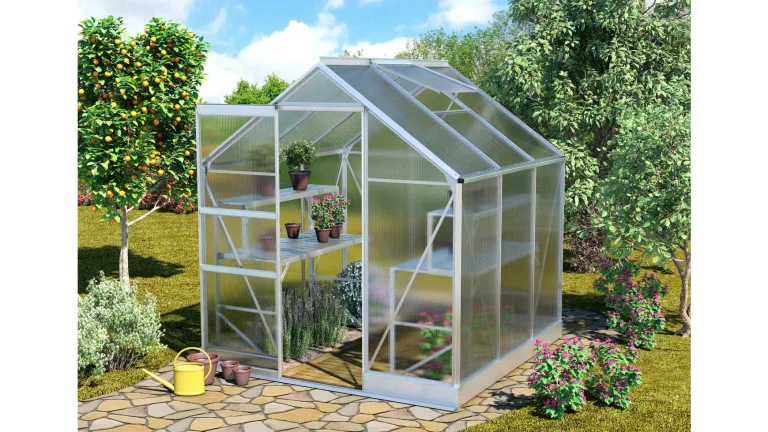 Gewächshaus Vitavia Apollo 3800 Alu silber 6mm HKP 3,8m² – Bild 1