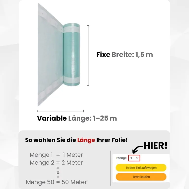 Gewächshausfolie Transparent, Gitterfolie, UV-Resistant Folie für Gewächshaus, Treibhausfolie Tomatenhaus, Frühbeetfolie, Gartenfolie Winterfest, Gewächshausplane - 1,5 m Breite – Bild 3