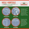 Deuba Anlehngewächshaus Alu-Gewächshaus • 2,44m² • mit Fundament - Thumbnail 8