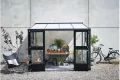 Juliana Anlehngewächshaus Veranda 6.6 • Alu eloxiert/schwarz • ESG 3mm • 6,5m² - Thumbnail 2