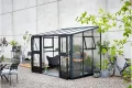 Juliana Anlehngewächshaus Veranda 6.6 • Alu eloxiert/schwarz • ESG 3mm • 6,5m² - Thumbnail 4