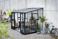 Juliana Anlehngewächshaus Veranda 6.6 • Alu eloxiert/schwarz • ESG 3mm • 6,5m² - Thumbnail 5