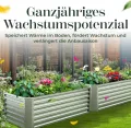 Gabiona | Hochbeet Metall verzinkt 184x90x60 cm – Großes Hochbeet für Garten, Gemüse, Kräuter & Blumen – Wetterfest, rostfrei, stabil – 990 L Volumen – Pflanzkasten rechteckig - Thumbnail 6