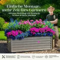 Gabiona | Hochbeet Metall verzinkt 184x90x60 cm – Großes Hochbeet für Garten, Gemüse, Kräuter & Blumen – Wetterfest, rostfrei, stabil – 990 L Volumen – Pflanzkasten rechteckig - Thumbnail 7