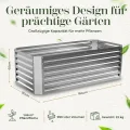 Gabiona | Hochbeet Metall verzinkt 184x90x60 cm – Großes Hochbeet für Garten, Gemüse, Kräuter & Blumen – Wetterfest, rostfrei, stabil – 990 L Volumen – Pflanzkasten rechteckig - Thumbnail 3