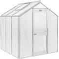 Beckmann Alu-Gewächshaus • Allgäu U4-D-AN • silber • 3,92m² - Thumbnail 1