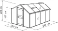 Beckmann Alu-Gewächshaus • Allgäu U5-D-AE • anthrazit • 5,14m² - Thumbnail 8