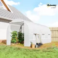 Outsunny Gewächshaus Foliengewächshaus Treibhaus Pflanzenhaus Folien 445x200x200 cm - Thumbnail 2