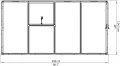 Gärtner Pötschke Anlehngewächshaus • Interline 8×4 • mit Stahlfundament • 3,05m² - Thumbnail 7
