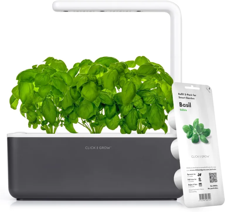 Click and Grow Growbox, Smart Garden, einfacher als Hydroponisches anzuchtsystem, Indoor Garten, kräutergarten, Indoor gewächshaus mit 3 Plant pods dabei, Weiß – Bild 8