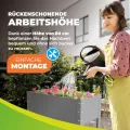 Bio Green Metall-Hochbeet „Freising L“ für Balkon und Terrasse | Pflanzkasten für Gemüse und Blumen | verzinkter Stahl, rostfrei | 40 Liter | B 60 x T 30 x H 80 cm - Thumbnail 5