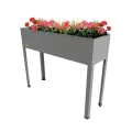 Bio Green Metall-Hochbeet „Freising L“ für Balkon und Terrasse | Pflanzkasten für Gemüse und Blumen | verzinkter Stahl, rostfrei | 40 Liter | B 60 x T 30 x H 80 cm - Thumbnail 7