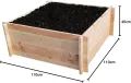 GrünerGarten Hochbeet GRÖN L-80 • Holz Douglasie Bio • 0,88m² - Thumbnail 4
