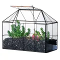 NCYP 17x17x17cm Handmade Blumentopf, Geometrisches Glasterrarium, in Form Einer Halbkugel, für Balkon, Tischdeko, als Blumentopf für Miniatur-Bonsai, ​Übertopf für Sukkulente (ohne Pflanzen) - Thumbnail 9