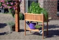 dobar® 58250e kompaktes Hochbeet | Erhöhtes Gemüsebeet | Kräuterbeet aus Holz | Balkonbeet für Salat | Pflanzkasten für Balkon/Garten/Terrasse | 76 x 40 x 80 cm | Braun - Thumbnail 7