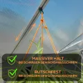 30x Gewächshausclips - Pflanzenhalter Aufhängevorrichtungen für Gewächshaus, Perfekte Ösen Rankhilfe Clips für Ihr Paradies (Grün) - Thumbnail 3