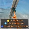 60x Gewächshausclips - Stabile Pflanzenhalter Aufhängevorrichtungen Ösen für Gewächshaus, Perfekte Rankhilfe Clips für Ihr Paradies - Thumbnail 3
