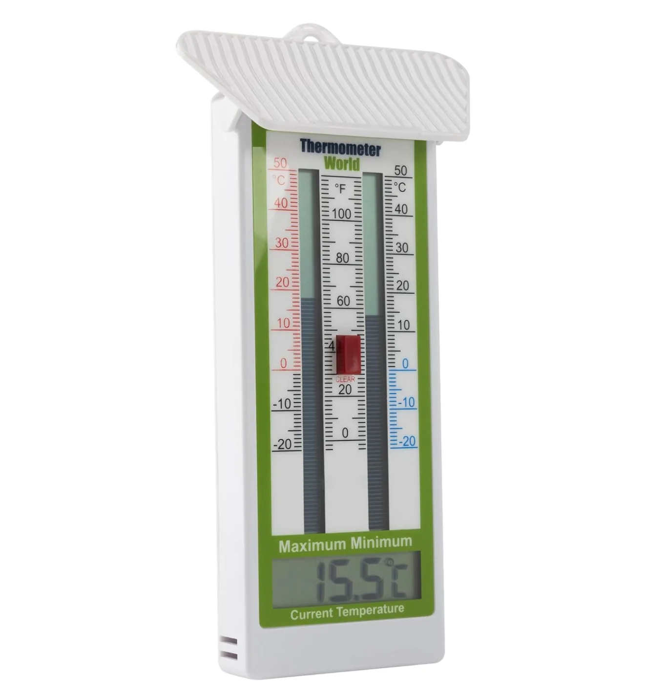Digitales Gewächshaus-Thermometer – Klassisches Min-Max-Thermometer zur Messung von Maximal- und Minimaltemperaturen – Wandmontiertes Gewächshaus-Minimum-Maximum - Bild 1