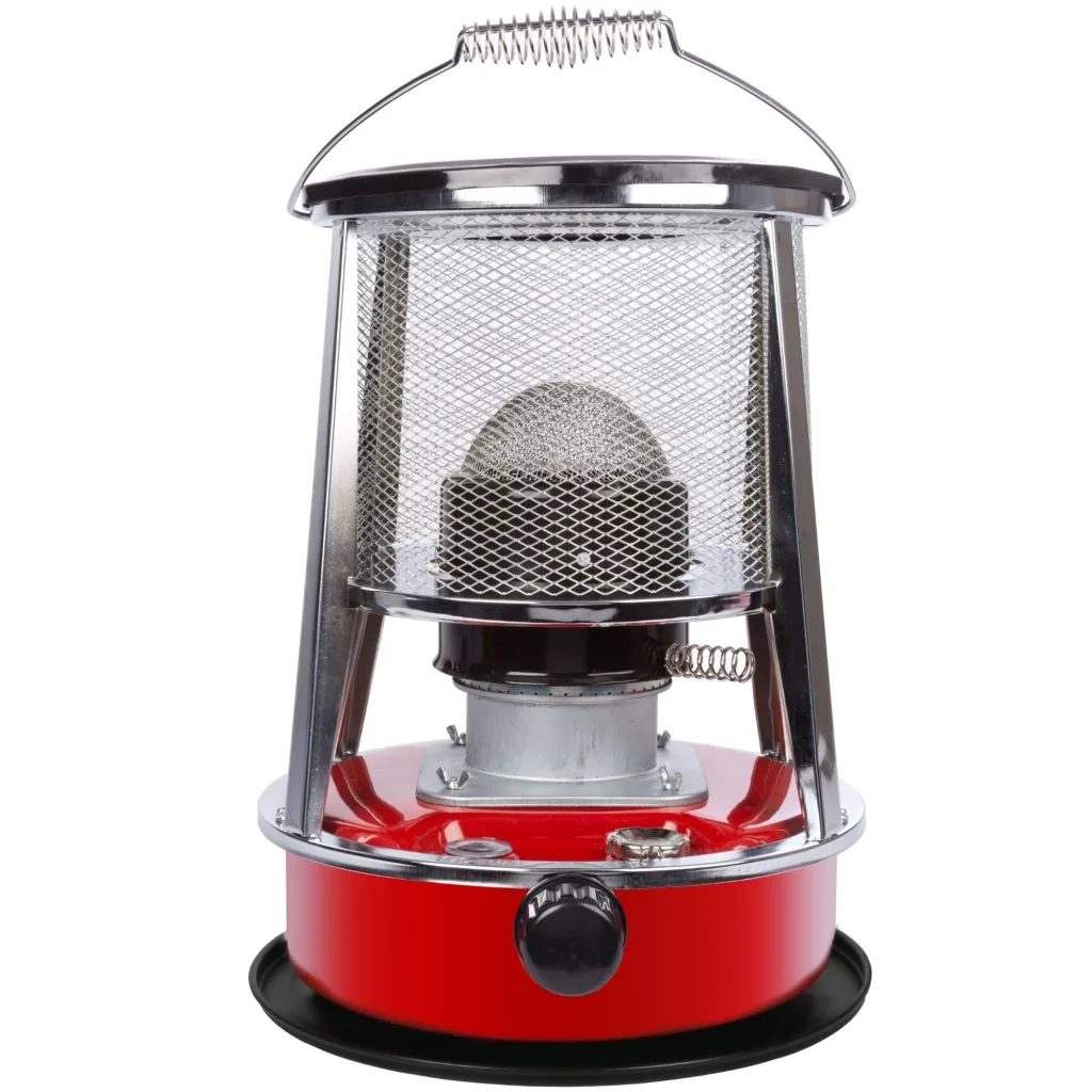 Perel Mobiles Petroleumheizgerät 2600W, tragbarer Kerosinofen für außen und Camping, Docht-Heizung, 4,6L Tank, 18 Stunden Laufzeit, stromlose Notheizung, energiesparende Outdoor-Heizung