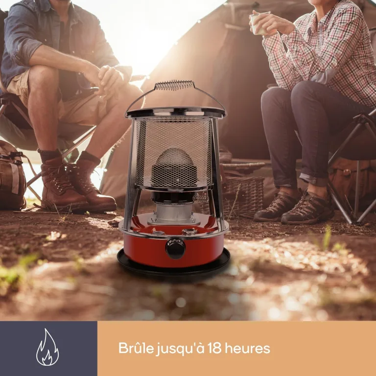 Perel Mobiles Petroleumheizgerät 2600W, tragbarer Kerosinofen für außen und Camping, Docht-Heizung, 4,6L Tank, 18 Stunden Laufzeit, stromlose Notheizung, energiesparende Outdoor-Heizung – Bild 7