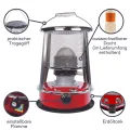 Perel Mobiles Petroleumheizgerät 2600W, tragbarer Kerosinofen für außen und Camping, Docht-Heizung, 4,6L Tank, 18 Stunden Laufzeit, stromlose Notheizung, energiesparende Outdoor-Heizung - Thumbnail 5
