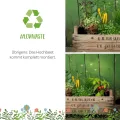 Die Stadtgärtner – Rollendes Hochbeet I Hochwertiges Hochbeet auf Rollen aus Zwiebelsieben I Kräuterbeet aus Holz für Garten, Terrasse & Balkon I Maße: 75 x 51 x 37,5 cm - Thumbnail 6