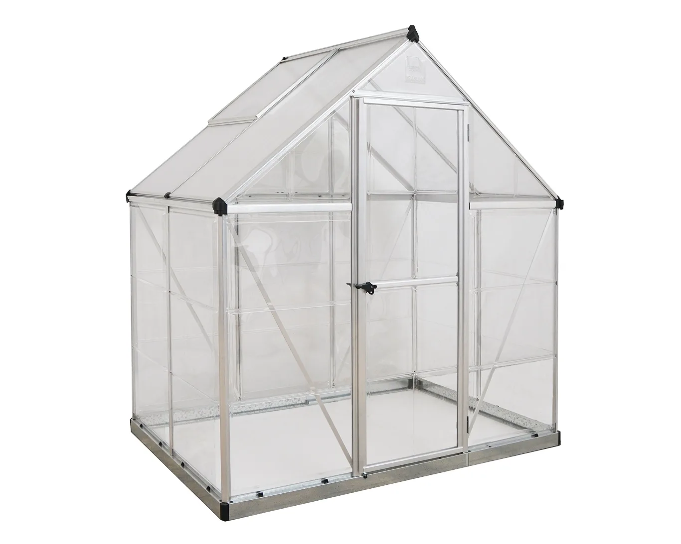 Palram HYBRID 6X4 Bundle Silber Gewächshaus 126x 185x 208 cm - Bild 1