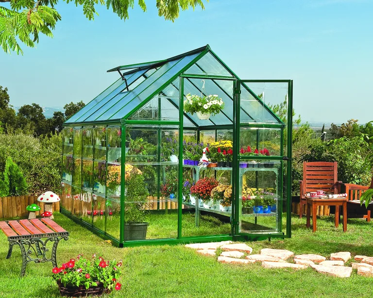 Palram HYBRID 6X4 Bundle Silber Gewächshaus 126x 185x 208 cm – Bild 10