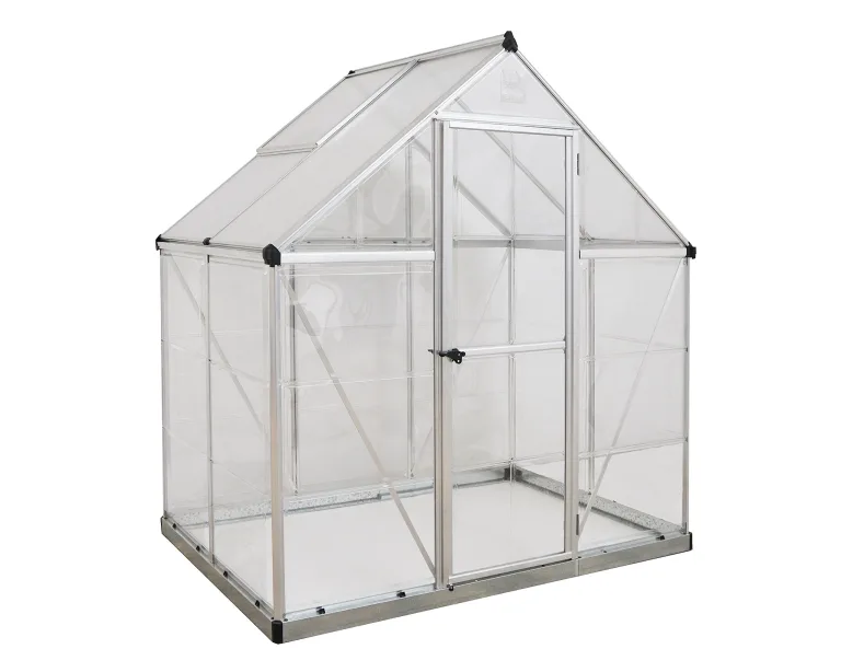 Palram HYBRID 6X4 Bundle Silber Gewächshaus 126x 185x 208 cm – Bild 1