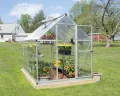 Palram HYBRID 6X4 Bundle Silber Gewächshaus 126x 185x 208 cm - Thumbnail 9
