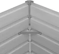 vidaXL Hochbeet Verzinkter Stahl 100x100x77cm Gartenbeet Gemüsebeet Pflanzbeet - Thumbnail 6