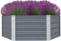 vidaXL Hochbeet Verzinkter Stahl Gartenbeet Pflanzbeet Frühbeet Pflanzkasten - Thumbnail 1