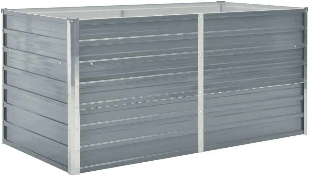 vidaXL Hochbeet Verzinkter Stahl 160x80x77cm Gartenbeet Pflanzbeet Frühbeet - Bild 1