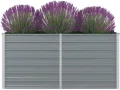 vidaXL Hochbeet Verzinkter Stahl 160x80x77cm Gartenbeet Pflanzbeet Frühbeet - Thumbnail 3