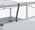 vidaXL Gewächshaus 100x100x85cm Verzinkter Stahl Grau Gartenhaus Treibhaus - Thumbnail 5