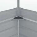 vidaXL Gewächshaus 100x100x85cm Verzinkter Stahl Grau Gartenhaus Treibhaus - Thumbnail 6