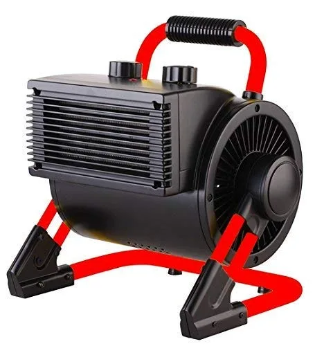 Aktobis Elektroheizer Heizgebläse Heizung oder Frostwächter WDH-BGP02 (2 kW), schwarz/rot - Bild 1