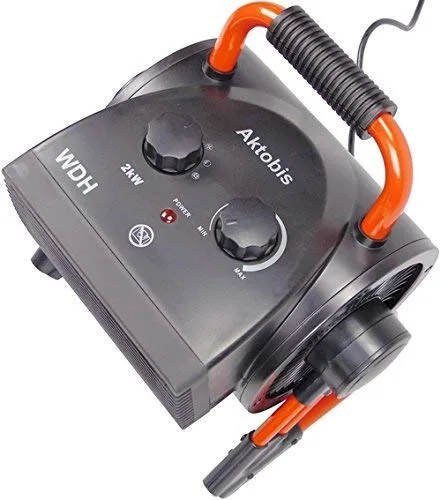 Aktobis Elektroheizer Heizgebläse Heizung oder Frostwächter WDH-BGP02 (2 kW), schwarz/rot – Bild 7