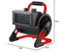 Aktobis Elektroheizer Heizgebläse Heizung oder Frostwächter WDH-BGP02 (2 kW), schwarz/rot - Thumbnail 5