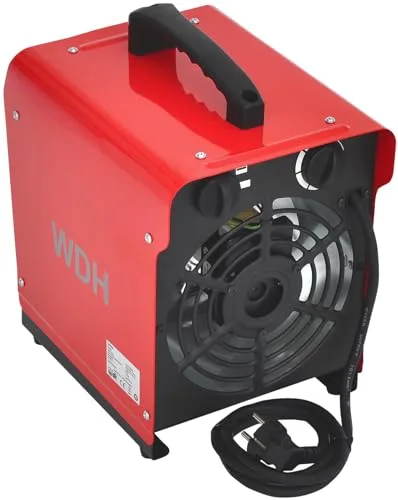 Aktobis Heizgebläse Elektroheizer Heizung Frostwächter Bauheizer WDH-BGP03 (3 kW / 230 V), rot – Bild 9