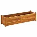 vidaXL Akazienholz Hochbeet 100x30x25 cm Pflanzkasten Blumenkasten Gemüsebeet - Thumbnail 10