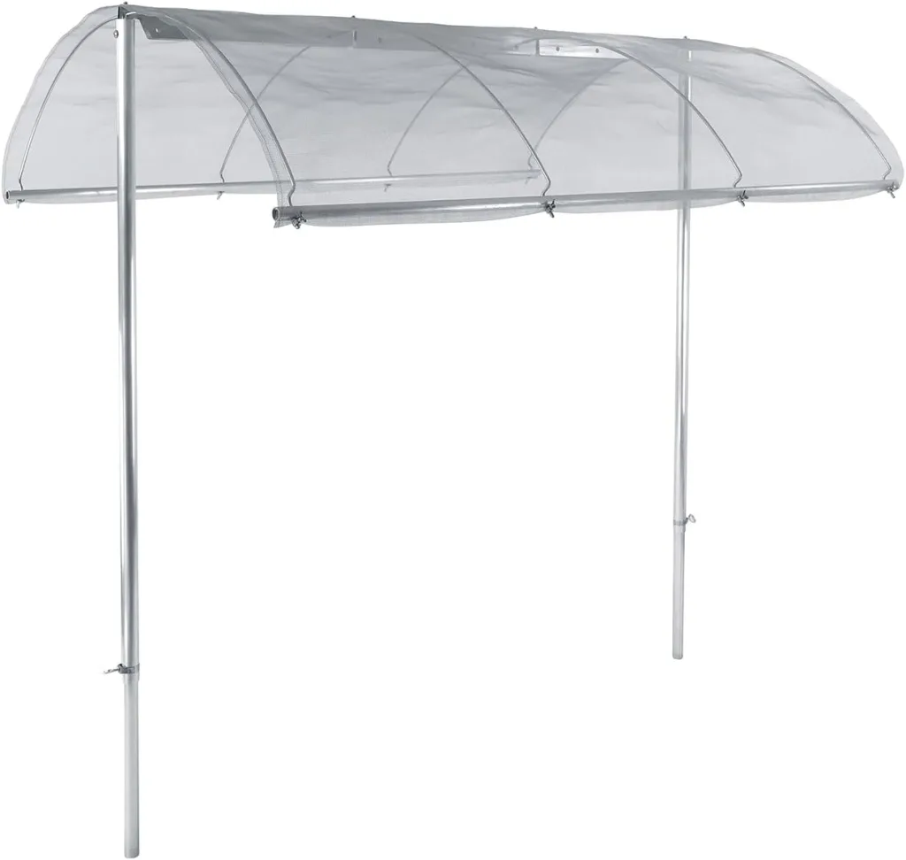bellissa Tomatendach Höhenverstellbares Schutzdach für Tomaten - L:150 x B:120 x H:125-185 cm