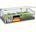 Beckmann Frühbeet Typ Allgäu Modell FSH – Extrem Stabil: Hagelfeste 6mm Platten – Made in Germany – UV-Schutz—Premium Aluminium Mini-Gewächshaus – 98x58cm - Thumbnail 4