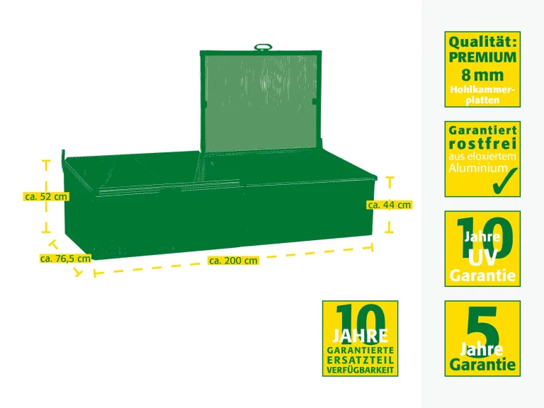JUWEL Beetsystem Bio Protect 2000 (Frühbeet aus wärmeisolierenden Thermoscheiben, zur Aufzucht von Pflanzen, mit integriertem Schutznetz gegen Insekten) 20148 – Bild 4