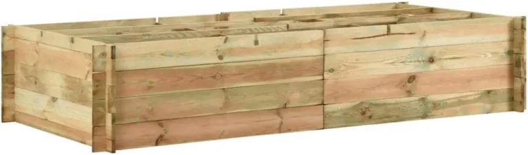 vidaXL Kiefer Imprägniert Hochbeet 197cm Pflanzkübel Blumenkasten Kräuterbeet