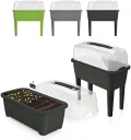 Hochbeet Anzuchttopf Blumentopf Frühbeet Gewächshaus Blumenkasten 3 Farben von rg-vertrieb (Anthrazit) - Thumbnail 1