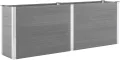 vidaXL Garten Hochbeet Pflanzkasten Blumenkasten Gemüsebeet Pflanzkübel Blumenkübel Frühbeet Gartenbeet Pflanzbeet WPC 150x50x54cm Grau - Thumbnail 9